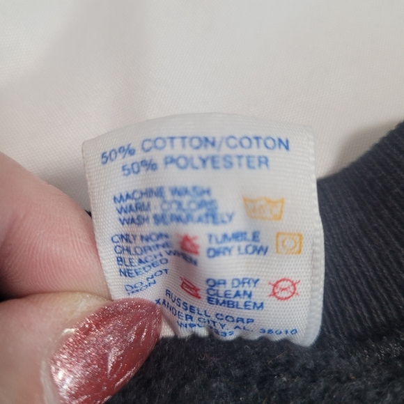 VTG Sturgis 1994 Wild West Days 54th Annual Black Crewneck Sweatshirt Size L - Picture 8 of 9